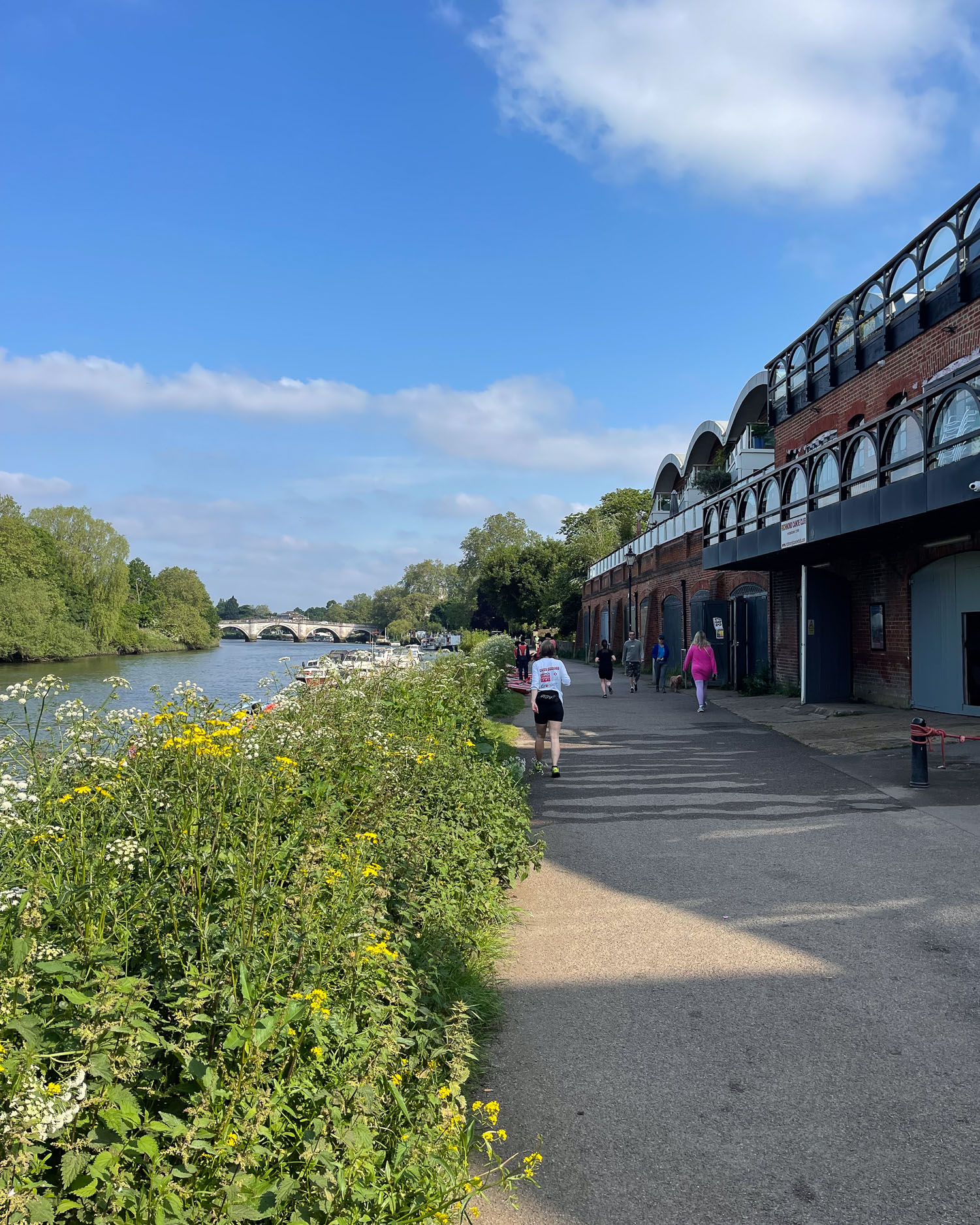 Approaching Richmond Bridge - Thames Path National Trail Photo Heatheronhertravels.com