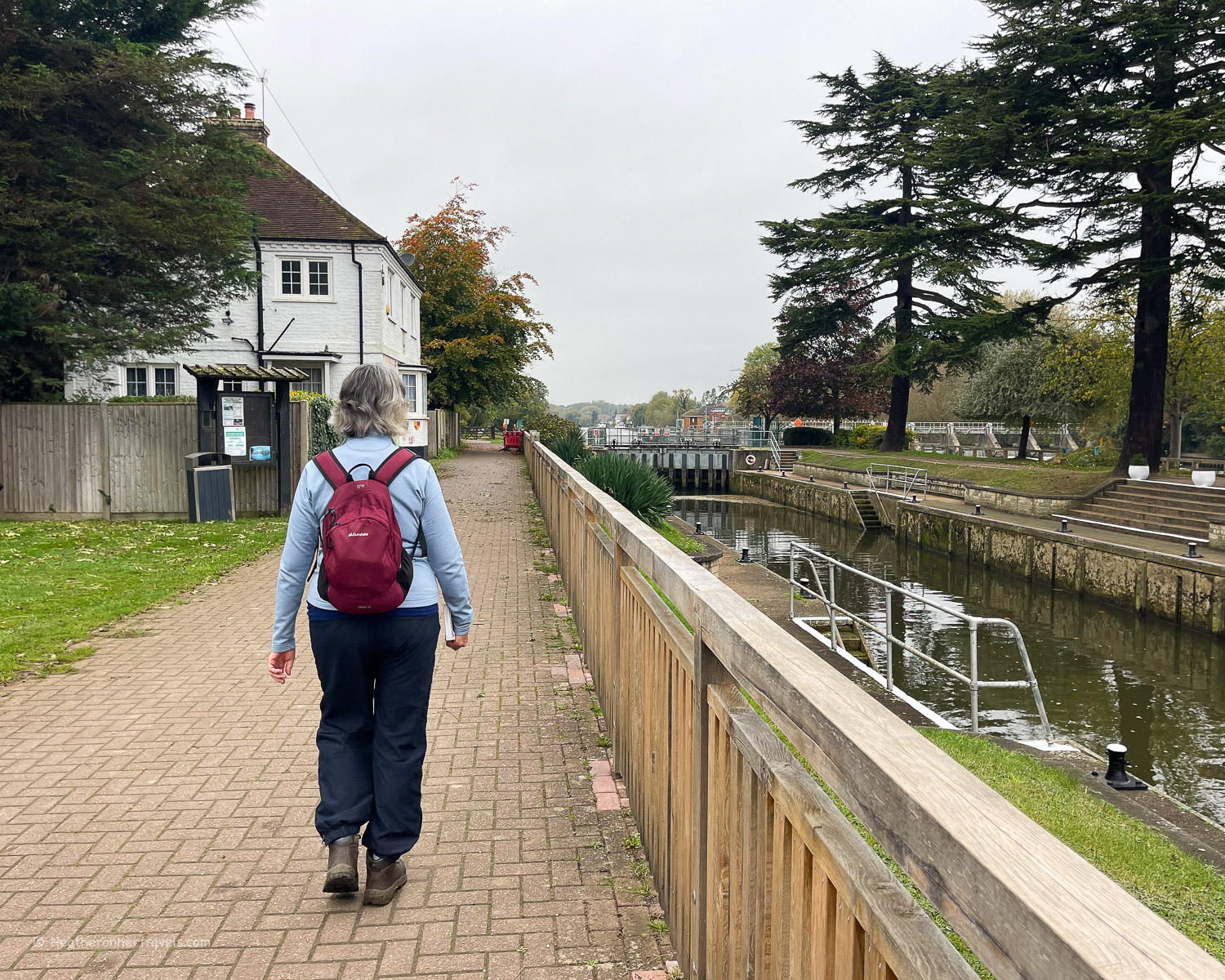 Bell Weir Lock - Hiking on the Thames Path National Trail Photo_ © Heatheronhertravels.com