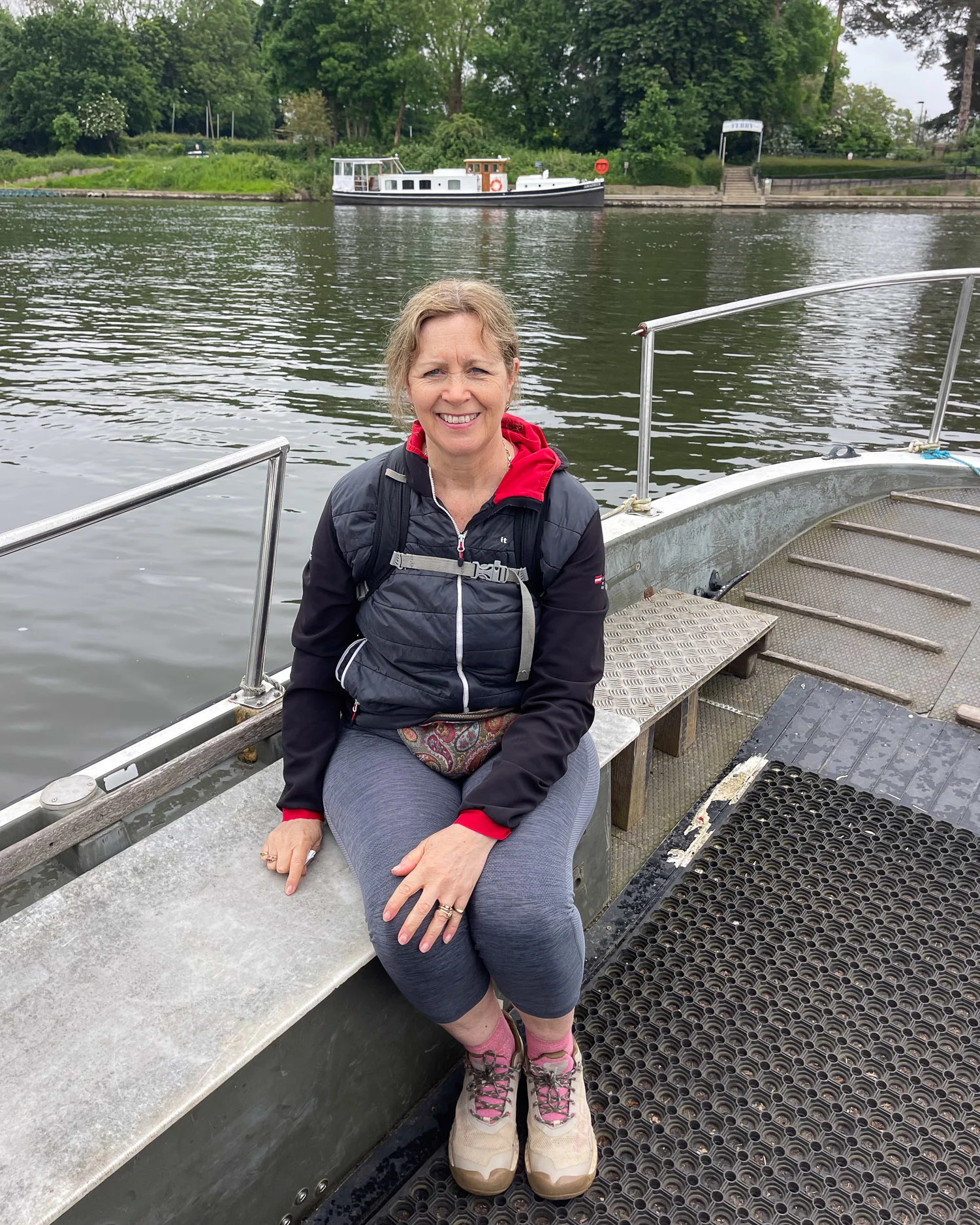 Nauticalia Ferry at Shepperton Lock - Thames Path National Trail Photo Heatheronhertravels.com