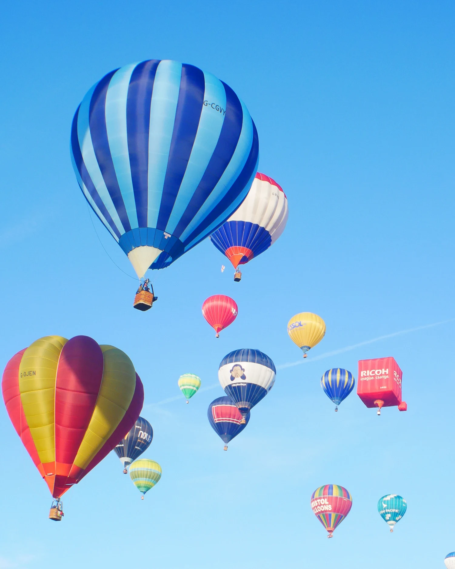 Balloons at Bristol Balloon Fiesta Photo Heatheronhertravels.com