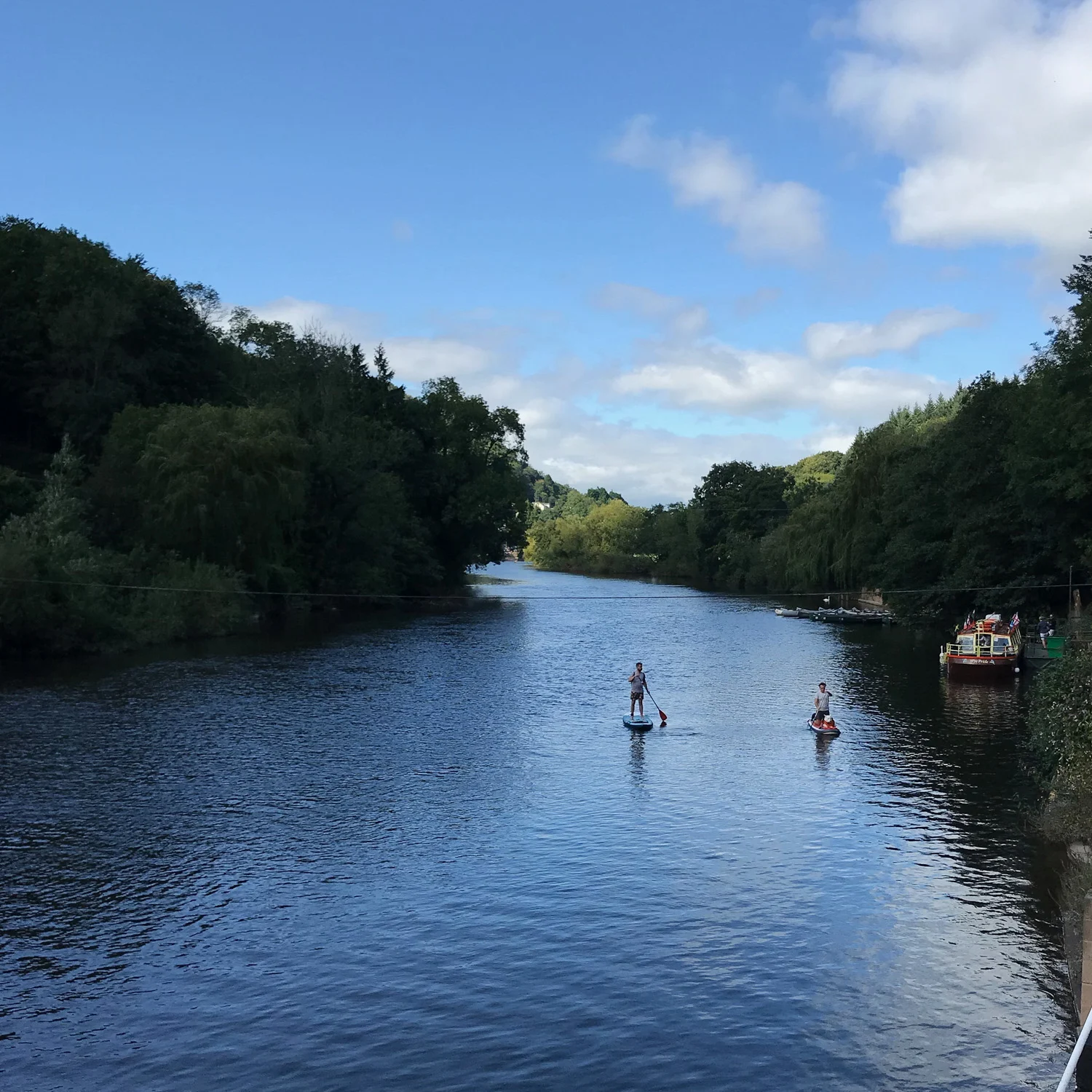 Paddleboarders at Symond Yat, Wye Valley Photo Heatheronhertravels.com