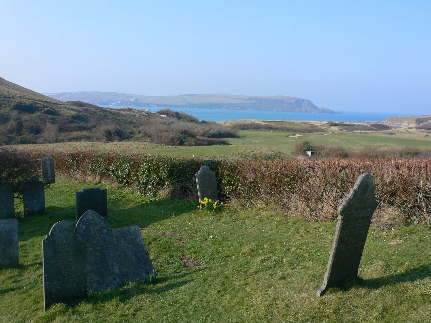 Graveyard at St Enodoc church