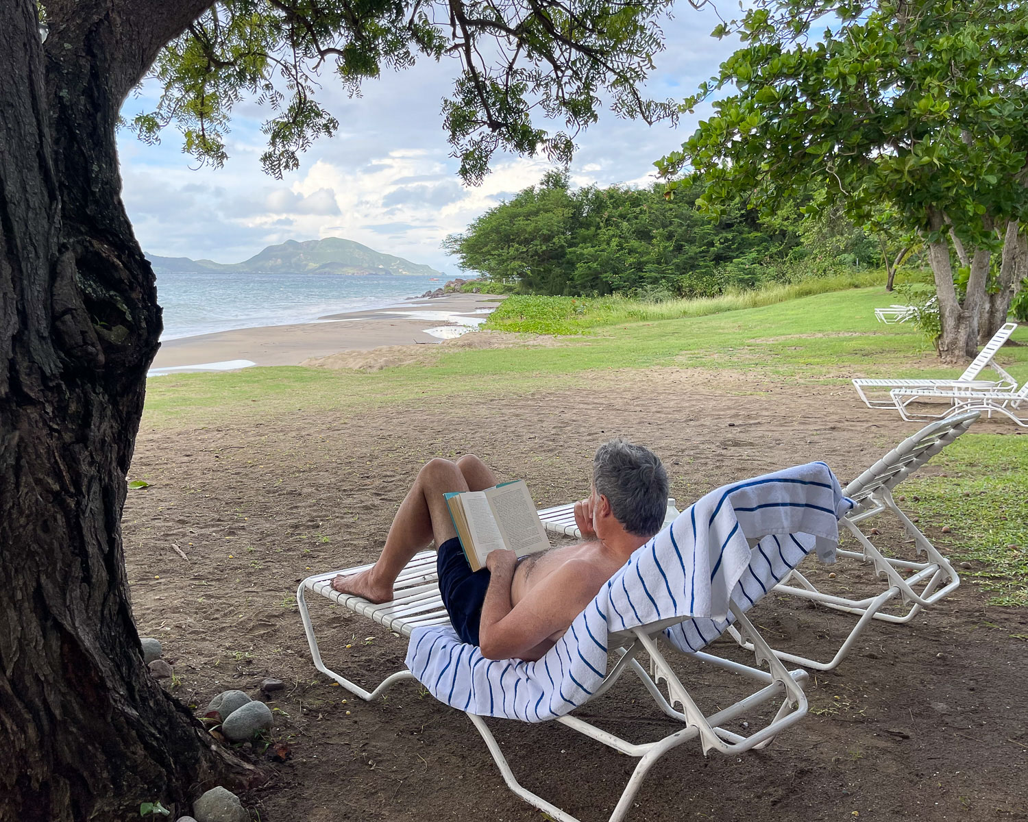 Beach at Montpelier Plantation and beach in Nevis Photo Heatheronhertravels.com