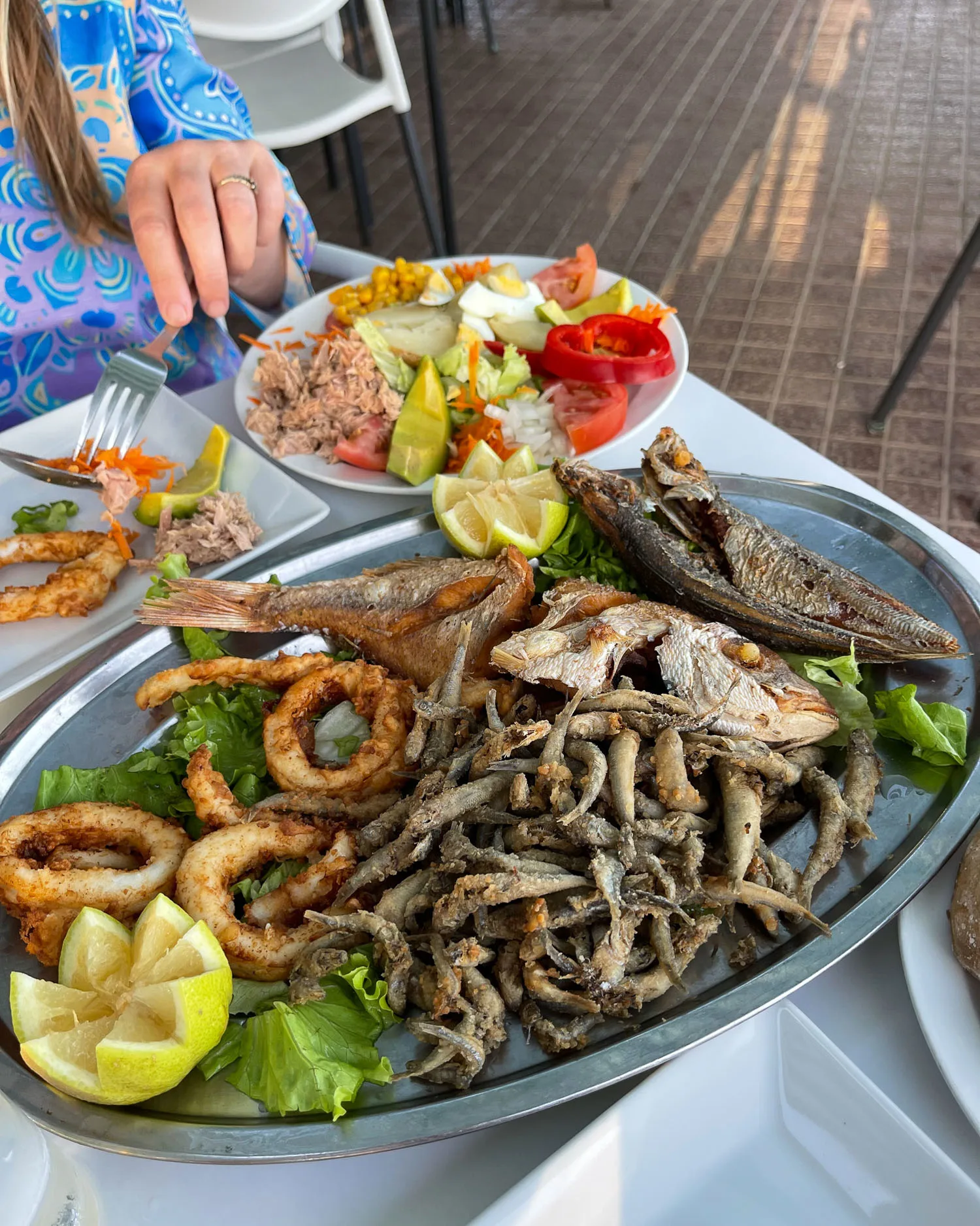 Fish platter San Sebastian La Gomera Photo Heatheronhertravels.com