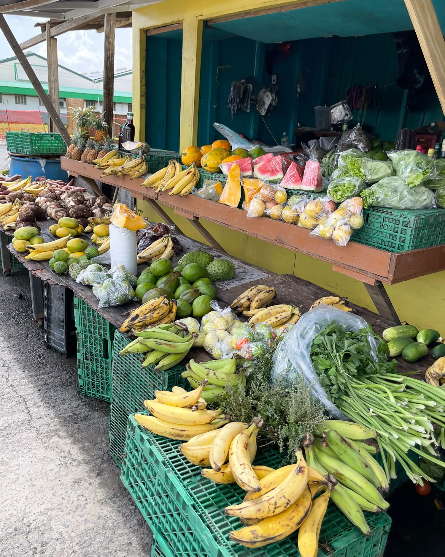 Fruit stall Saint Lucia Photo Heatheronhertravels.com V2