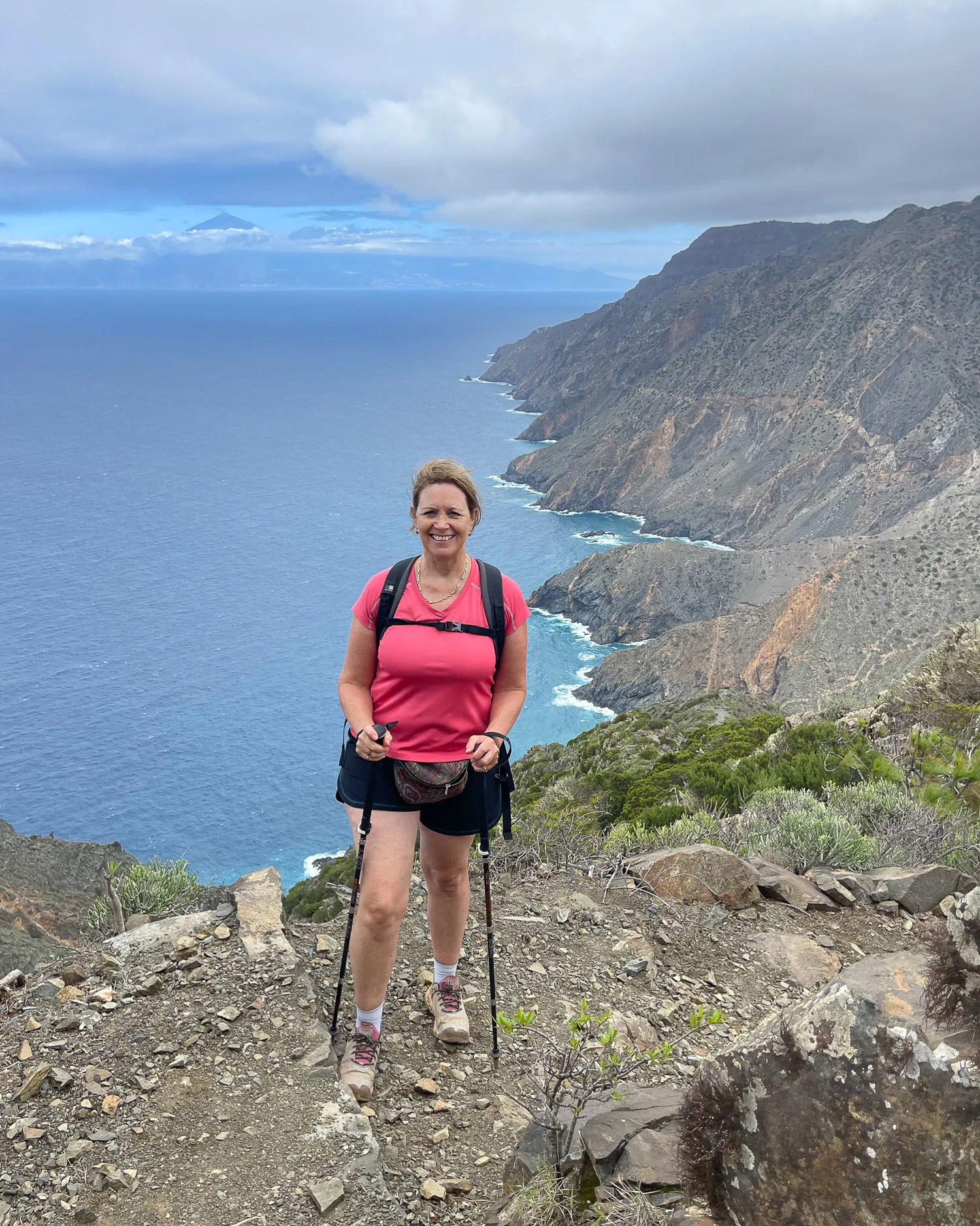 Hiking down to Playa de Vallehermoso La Gomera Photo Heatheronhertravels.com