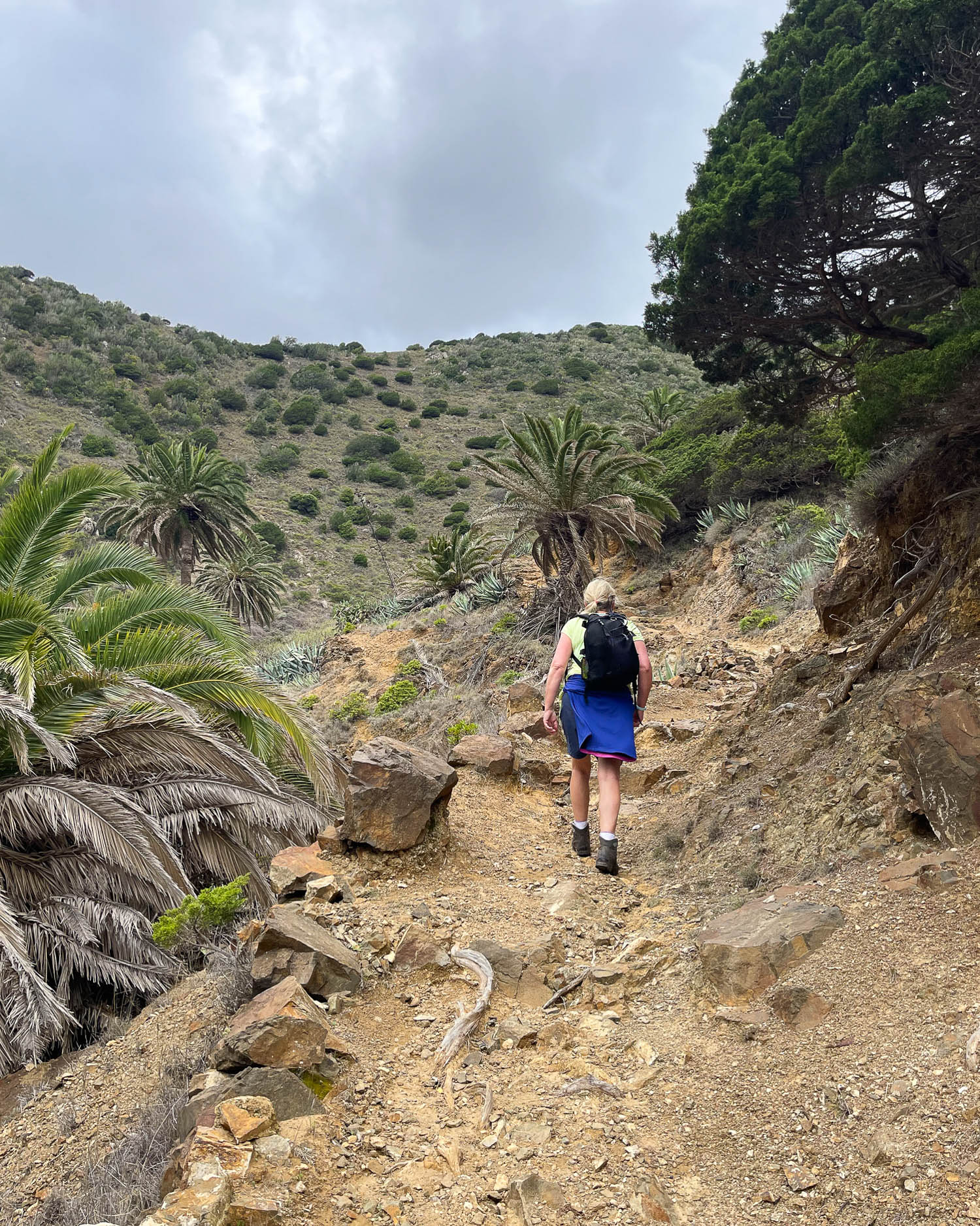 Hiking up from Vallerhermoso La Gomera Photo Heatheronhertravels.com