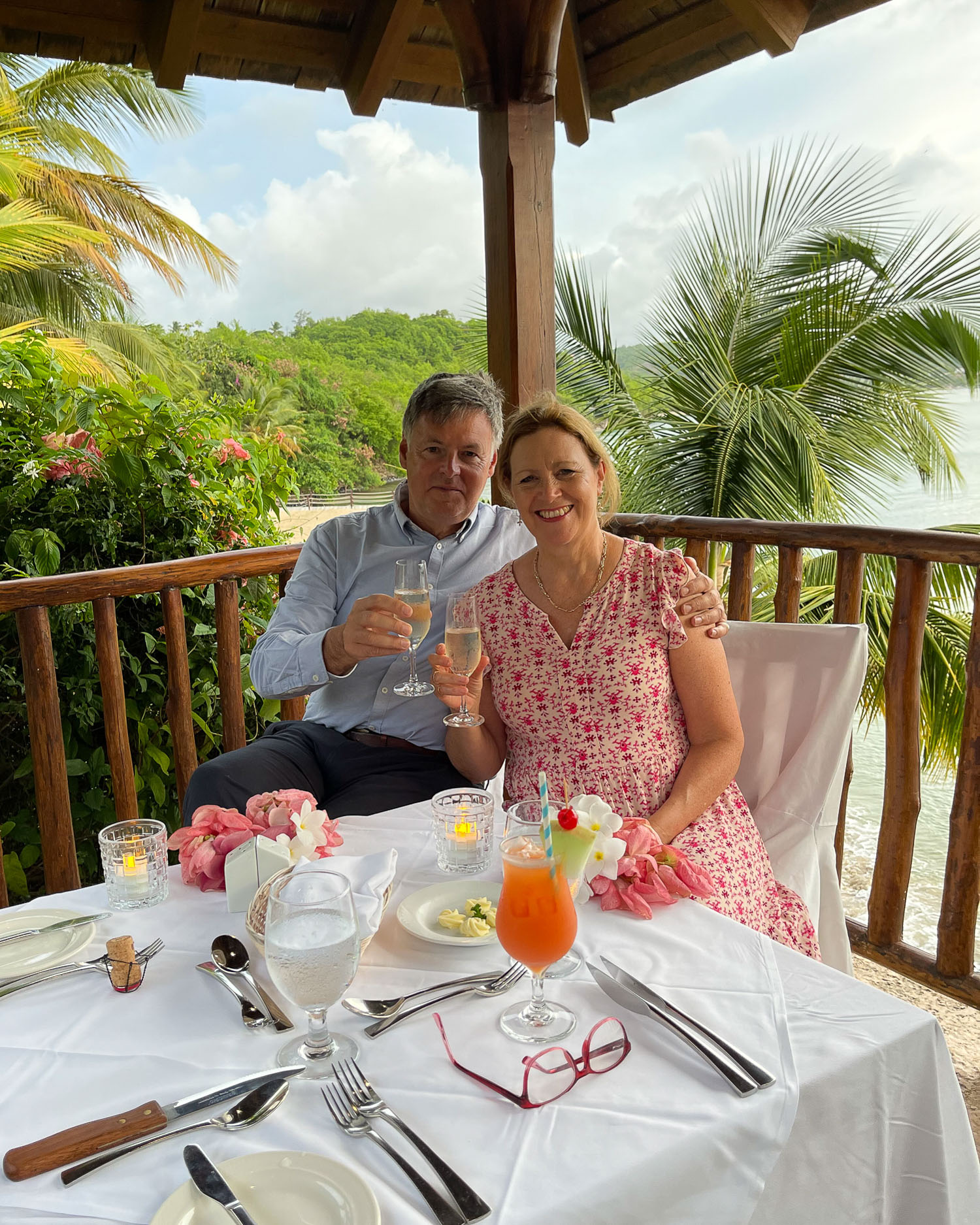 Private dinner at Calabash Cove Saint Lucia Photo Heatheronhertr