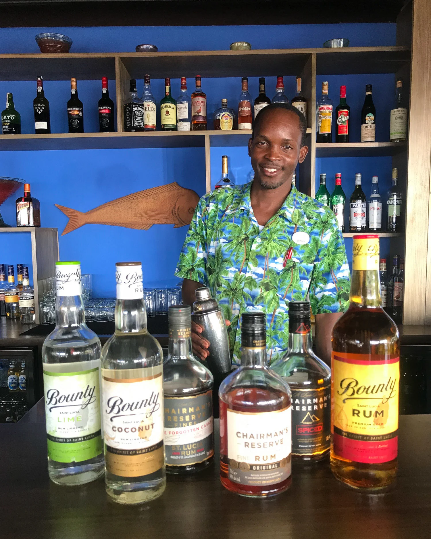 Rum tasting at East Winds Saint Lucia Photo Heatheronhertravels.