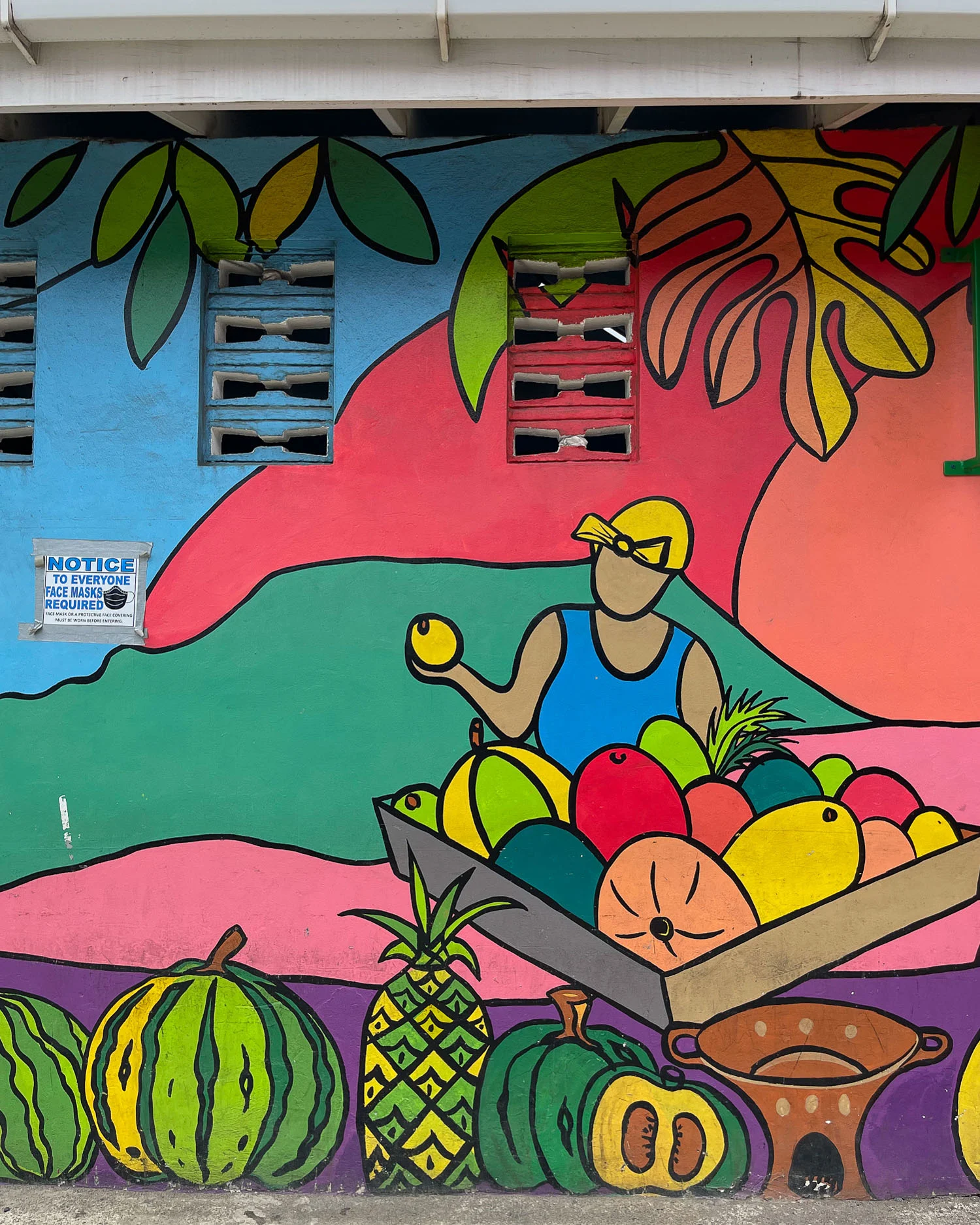 Sakey Mural Castries Market Saint Lucia Photo Heatheronhertravel