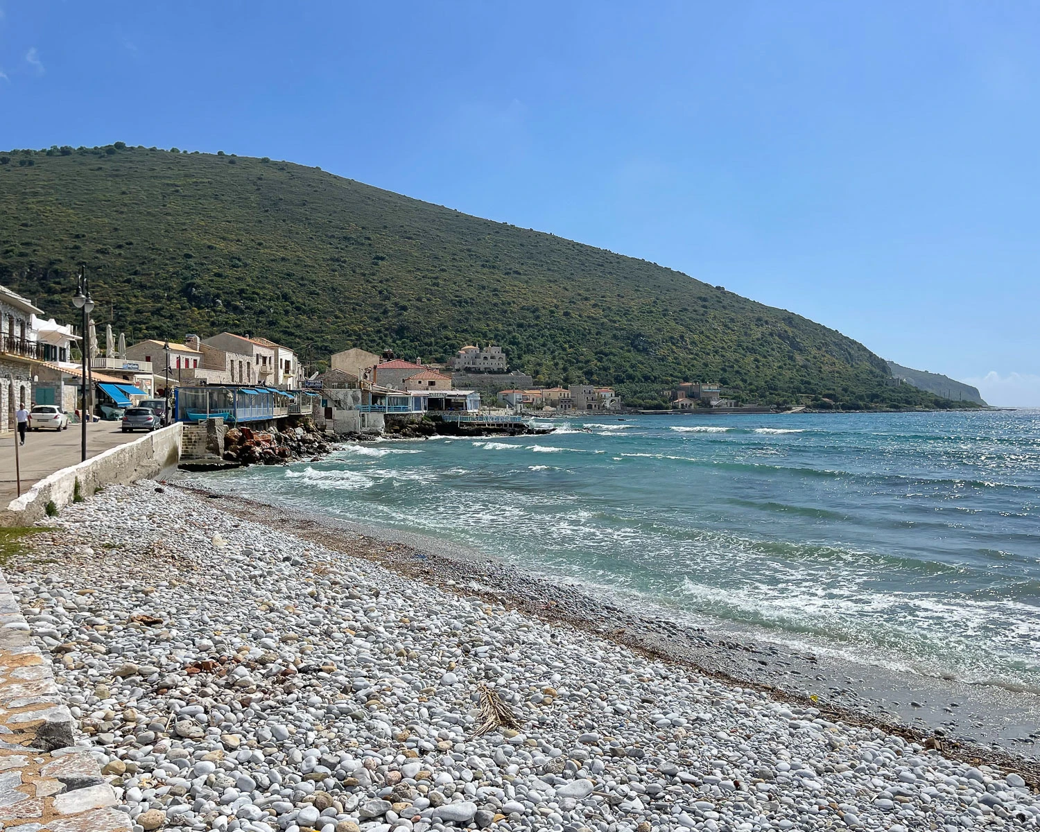 Beach at Neo Itilo Mani Peninsula Greece Photo Heatheronhertravels.com