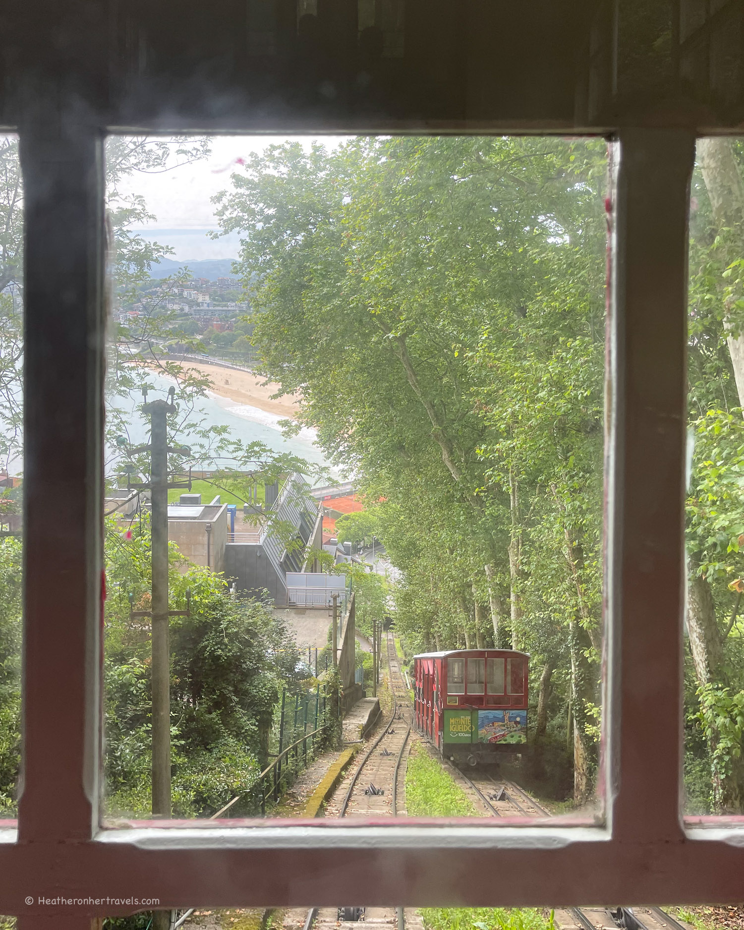 Cable Car up Monte Igueldo in San Sebastian _ Donostia Basque Spain © Heatheronhertravels.com