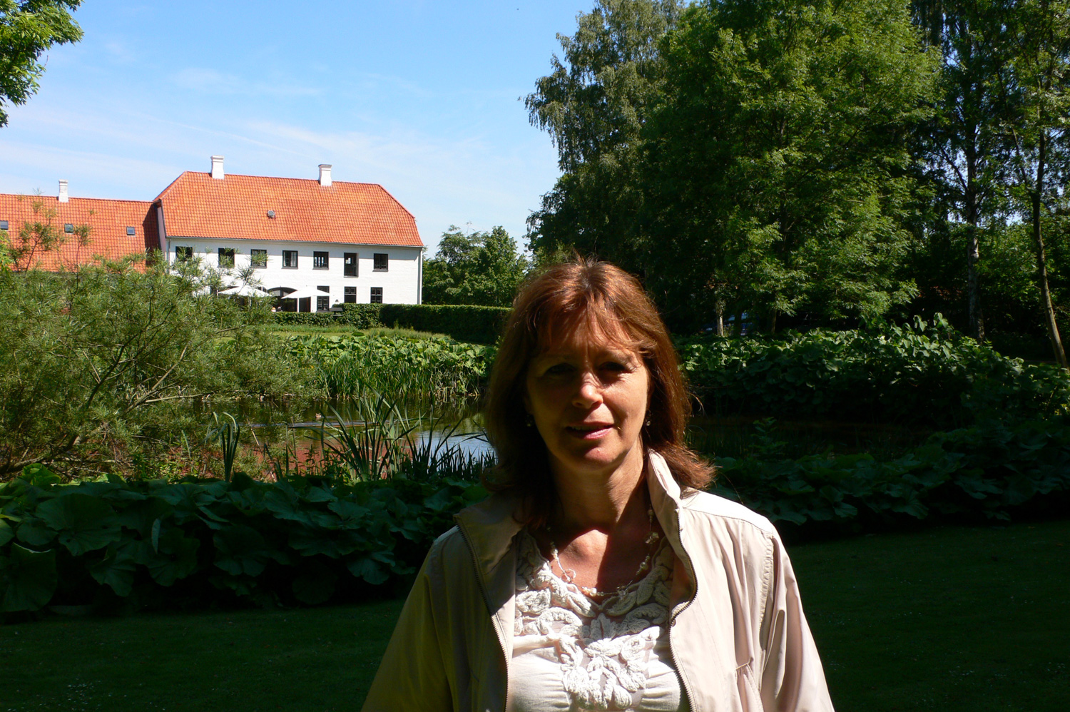 Heather at the Karen Blixen House at Rungstedlund