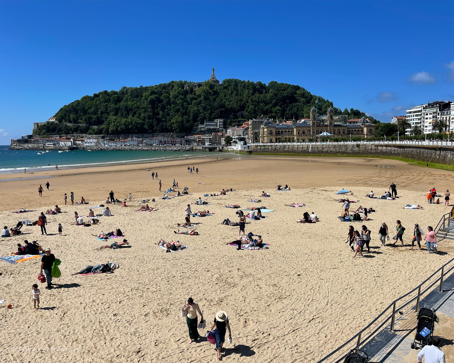 La Concha Beach San Sebastian _ Donostia Basque Spain © Heatheronhertravels.com