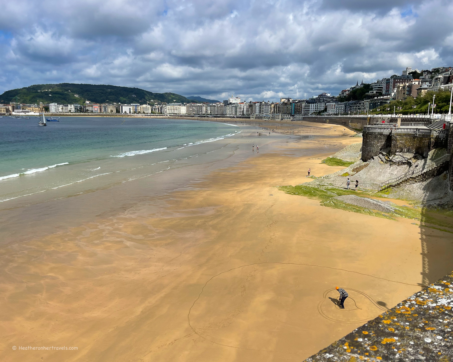 La Concha Beach San Sebastian _ Donostia Basque Spain © Heatheronhertravels.com