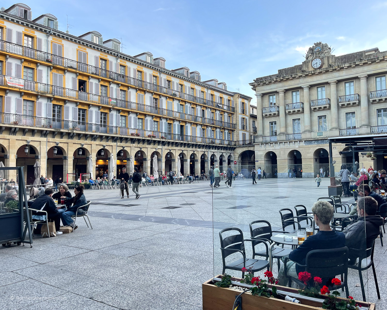 Plaza de la Constitucion in San Sebastian - Donostia Basque Spain ©Heatheronhertravels.com