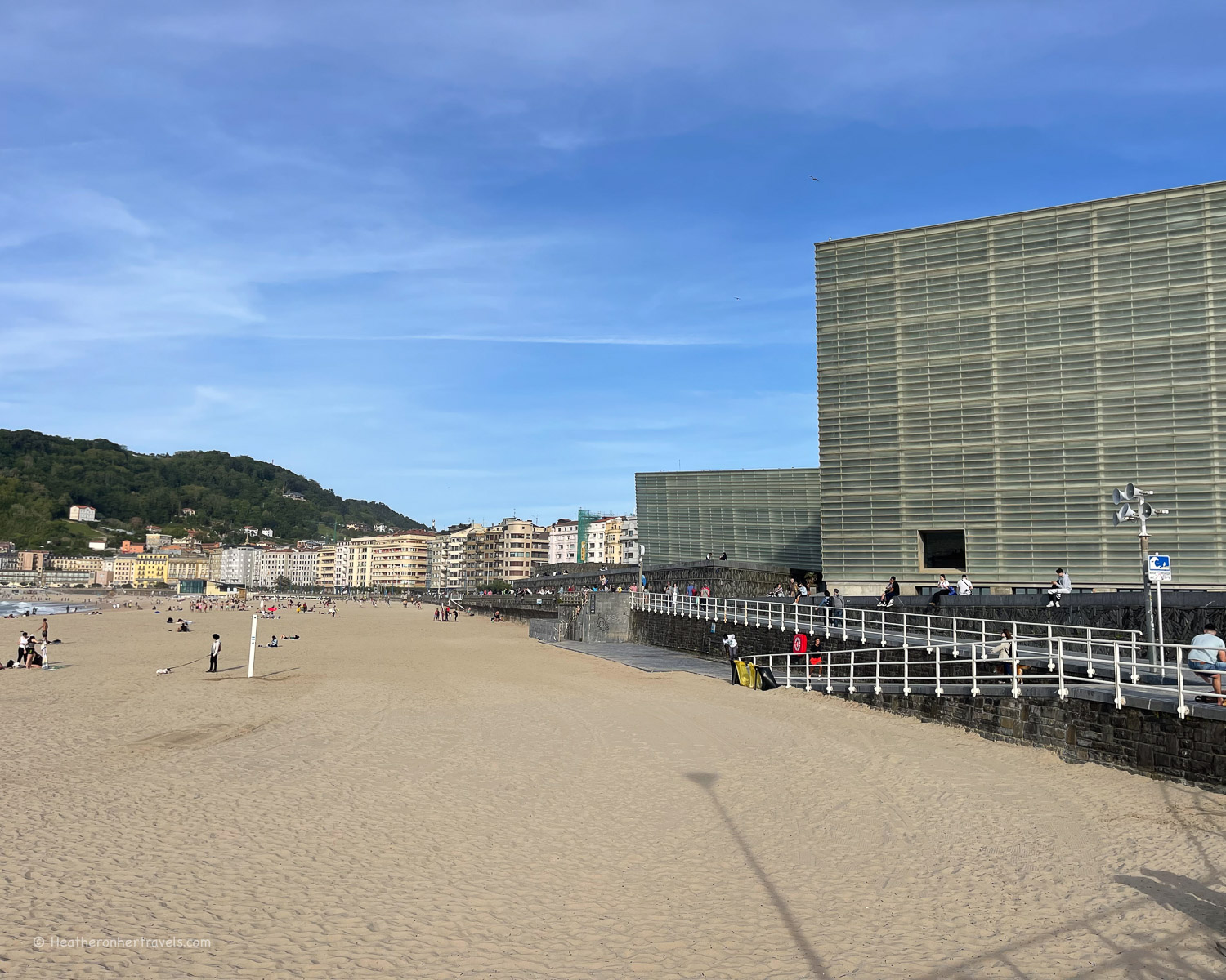 Zurriola Beach in San Sebastian - Donostia Basque Spain ©Heatheronhertravels.com