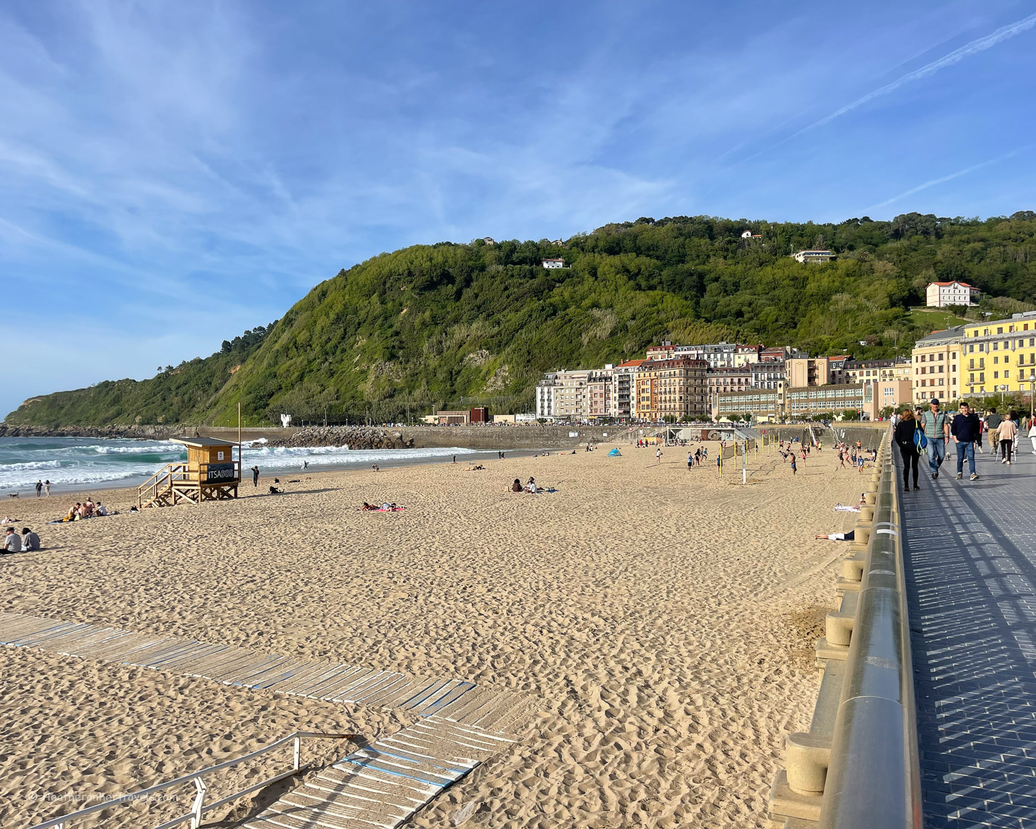 Zurriola Beach in San Sebastian - Donostia Basque Spain ©Heatheronhertravels.com