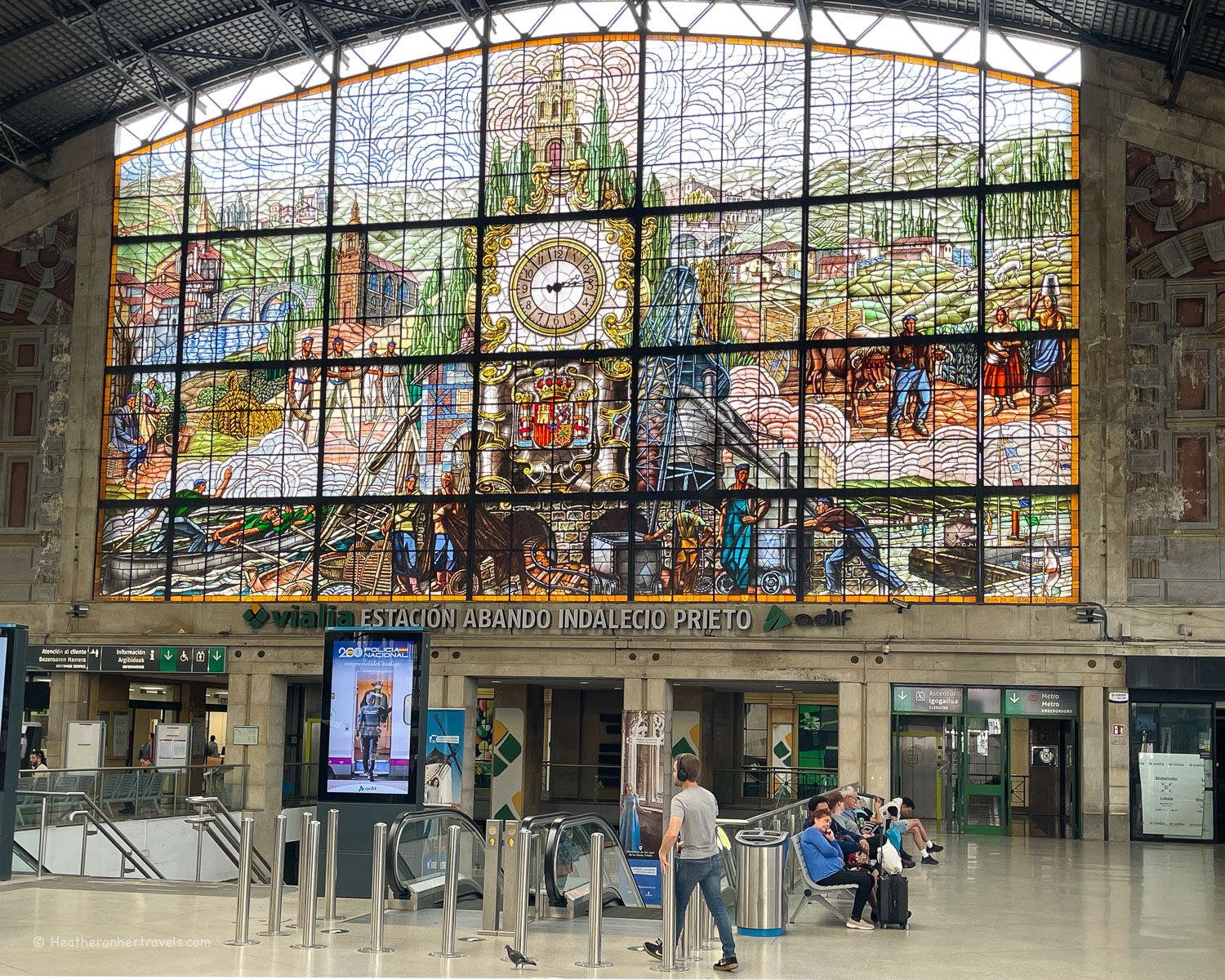 Abando Train Station Bilbao Spain © Heatheronhertravels.com