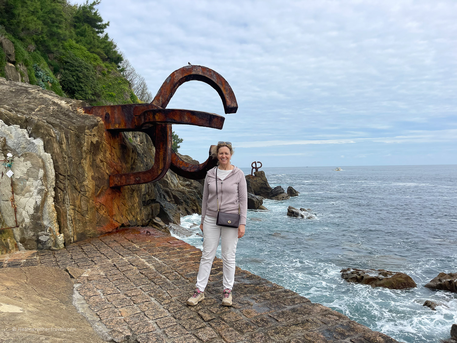 Eduardo Chillida Comb of the wind sculpture San Sebastian _ Donostia Basque Spain © Heatheronhertravels.com