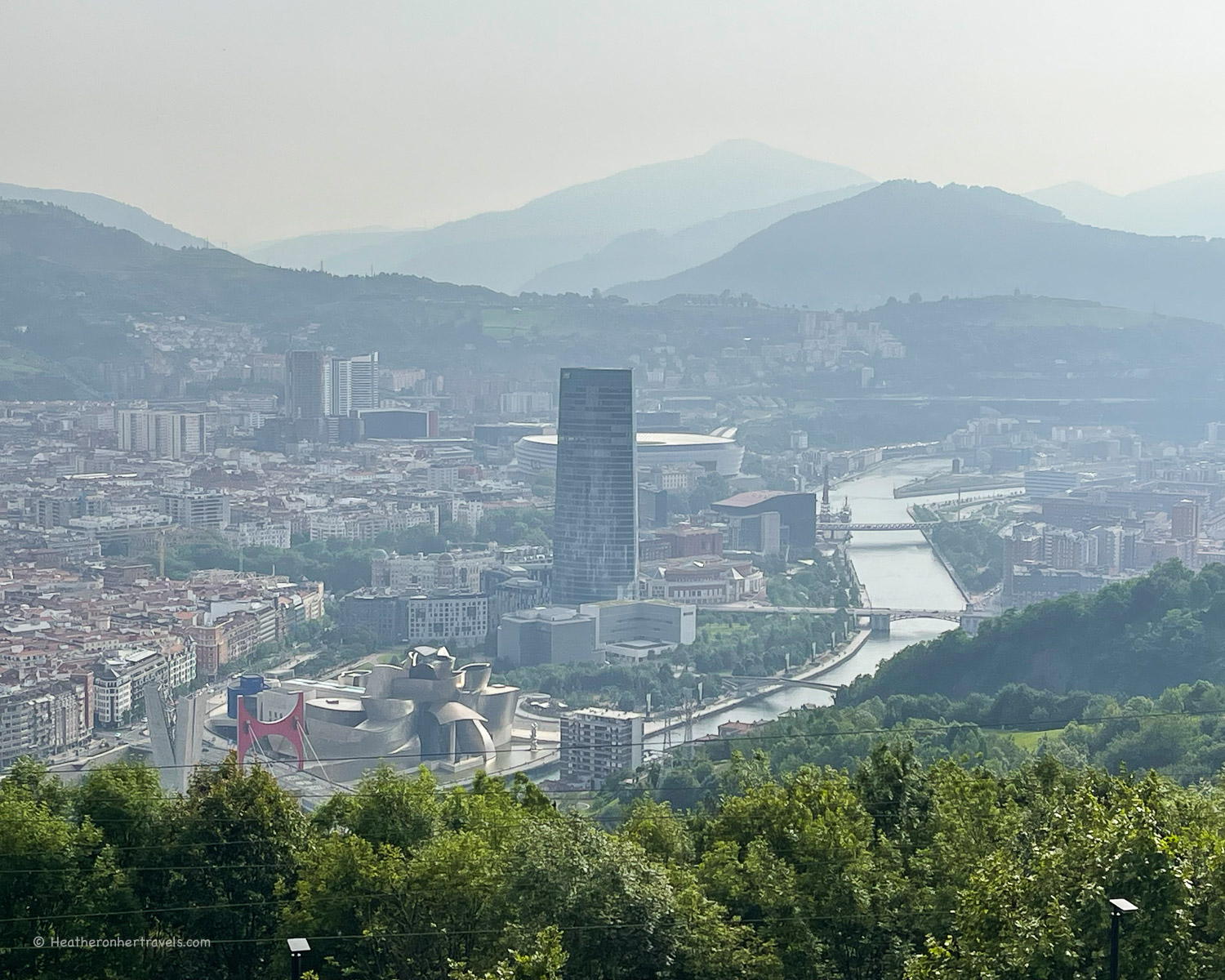 View from the funicular of Bilbao Spain © Heatheronhertravels.com