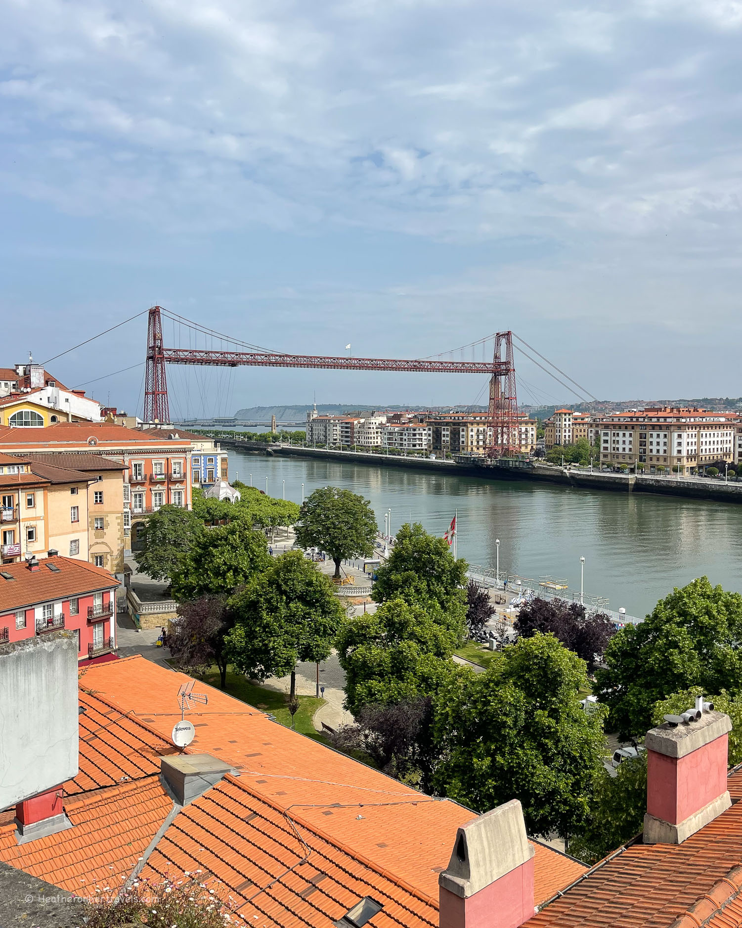 Vizcaya Bridge Bilbao Spain © Heatheronhertravels.com