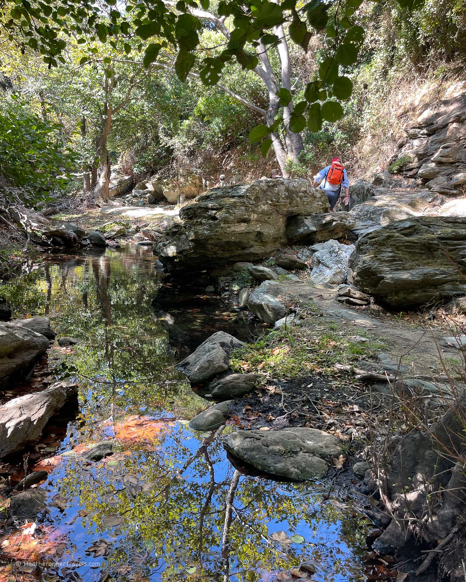 Achla River - Hiking in Andros Greece Photo © Heatheronhertravels.com