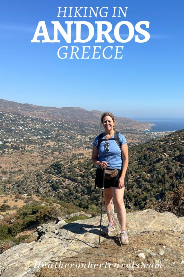 Hiking in Andros Greece Pinterest 2 Photo Heatheronhertravels.com