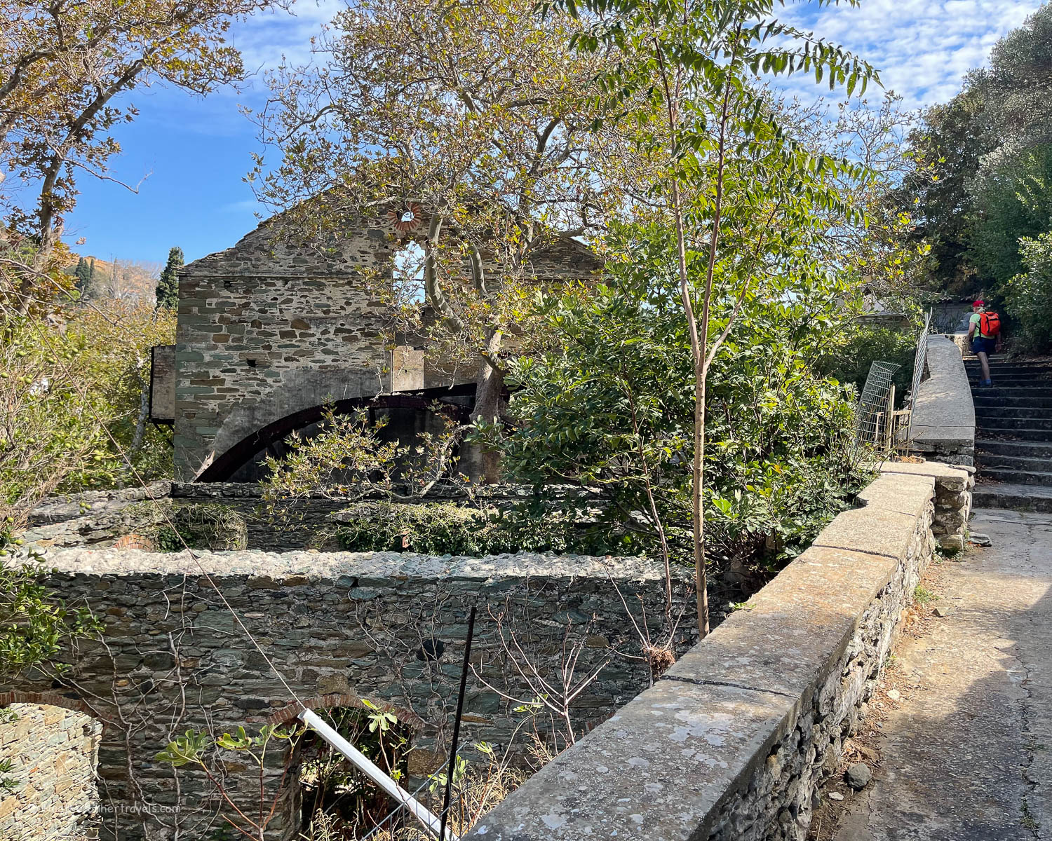 Fabrica factory Stenies - Hiking in Andros Greece Photo © Heatheronhertravels.com