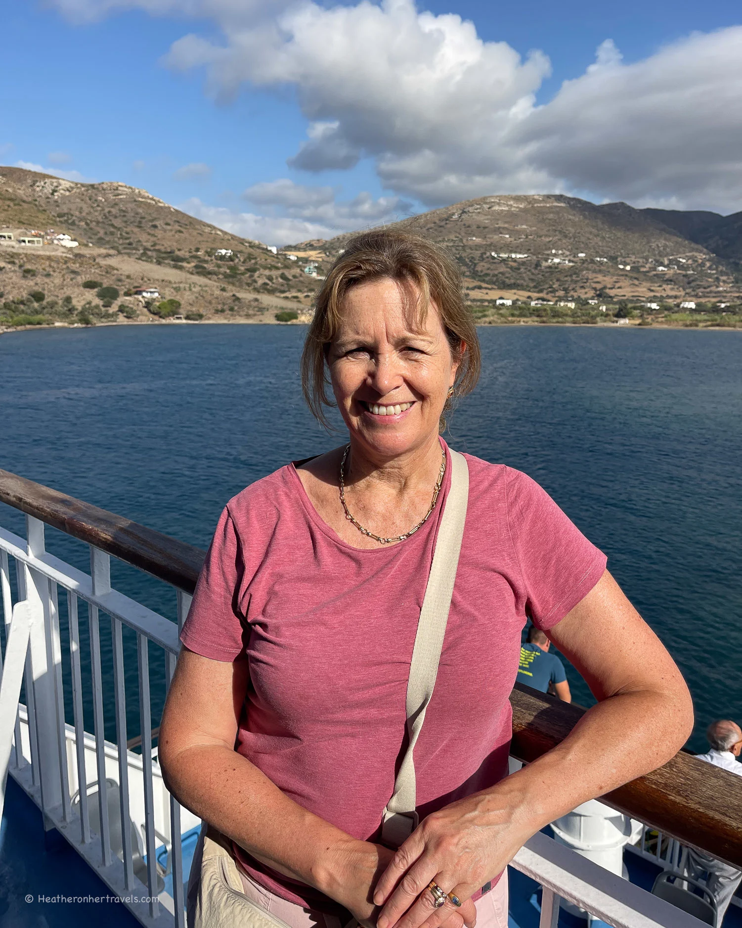 Ferry at Gavrio Port Andros Greece Photo Heatheronhertravels.com