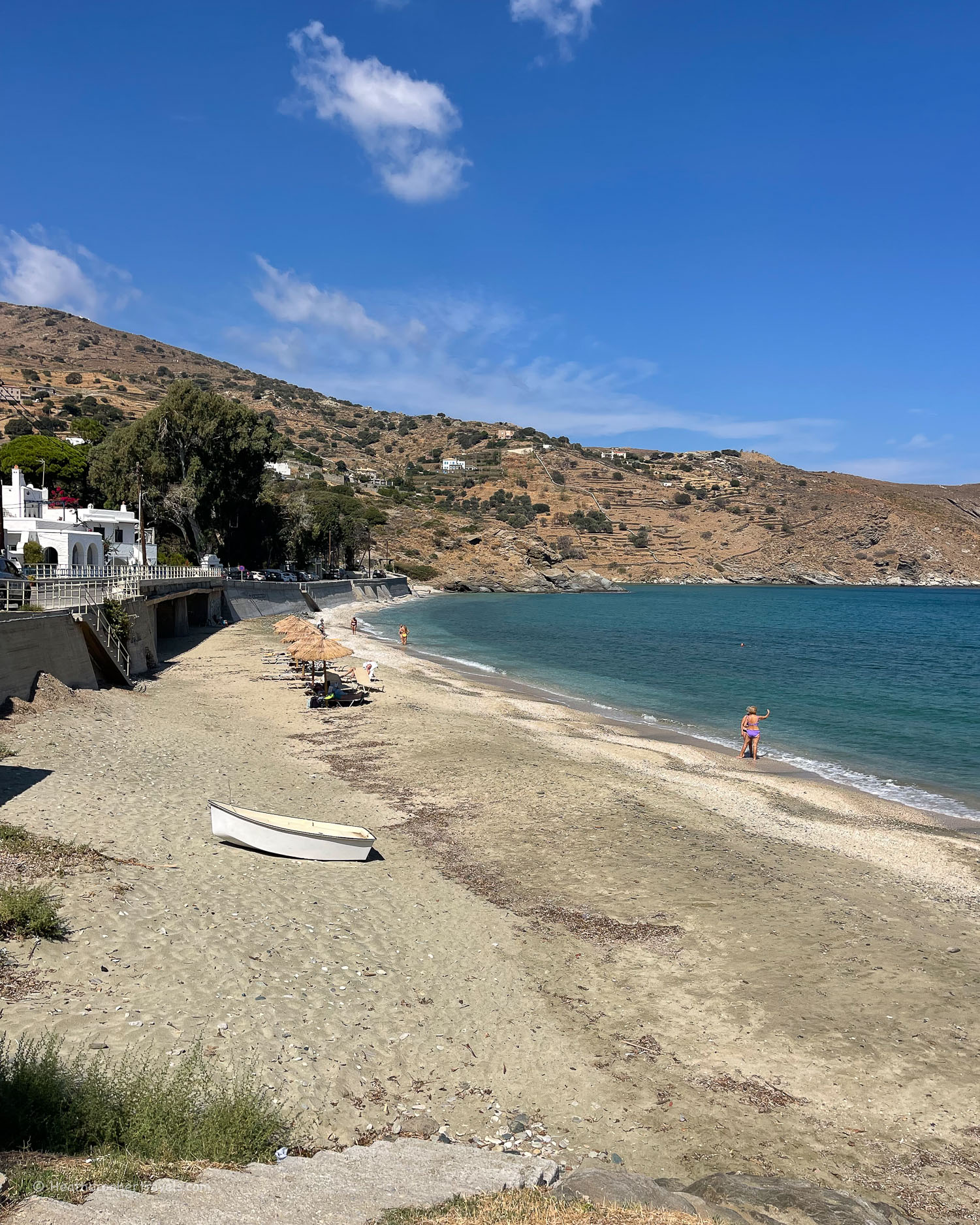 Gialia Beach Hiking in Andros Greece Photo © Heatheronhertravels.com