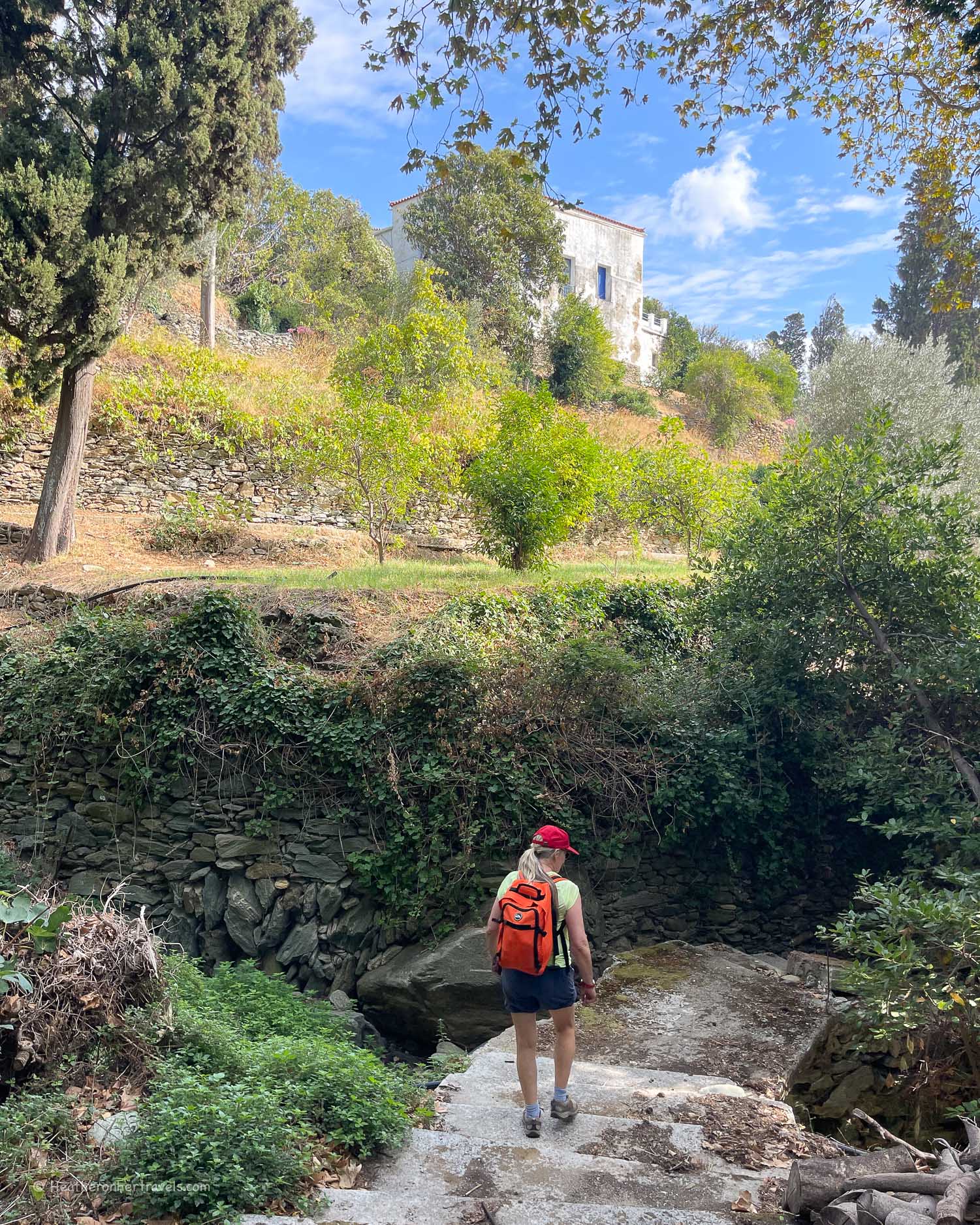 Hiking in Andros Greece Photo Heatheronhertravels.com