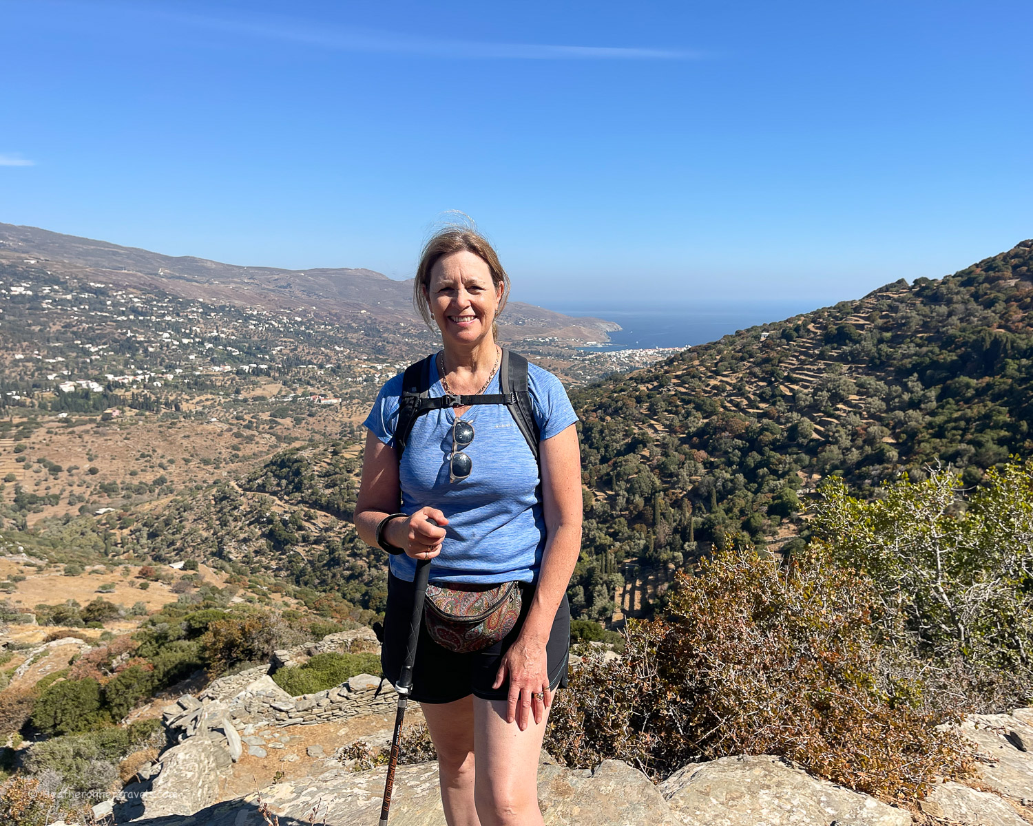 Hiking in Andros Greece Photo Heatheronhertravels.com