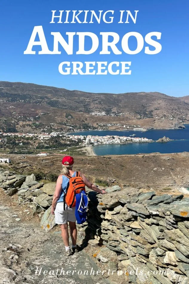 Hiking in Andros Greece Pinterest 1 Photo Heatheronhertravels.com