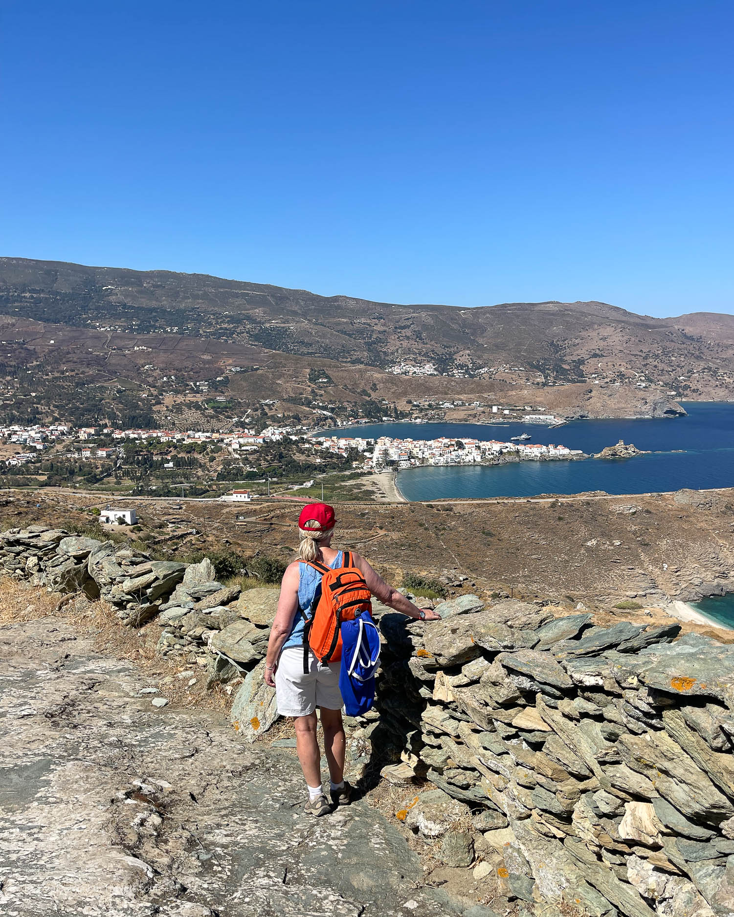 Hiking to Andros Chora Greece Photo Heatheronhertravels.com