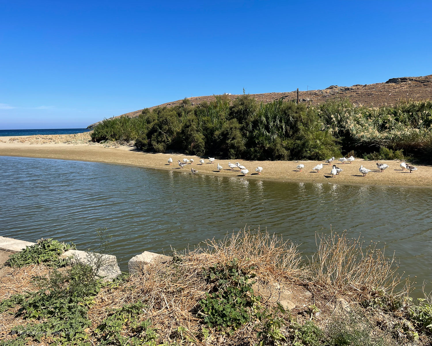 Paraporti beach - Hiking in Andros Greece Photo © Heatheronhertravels.com