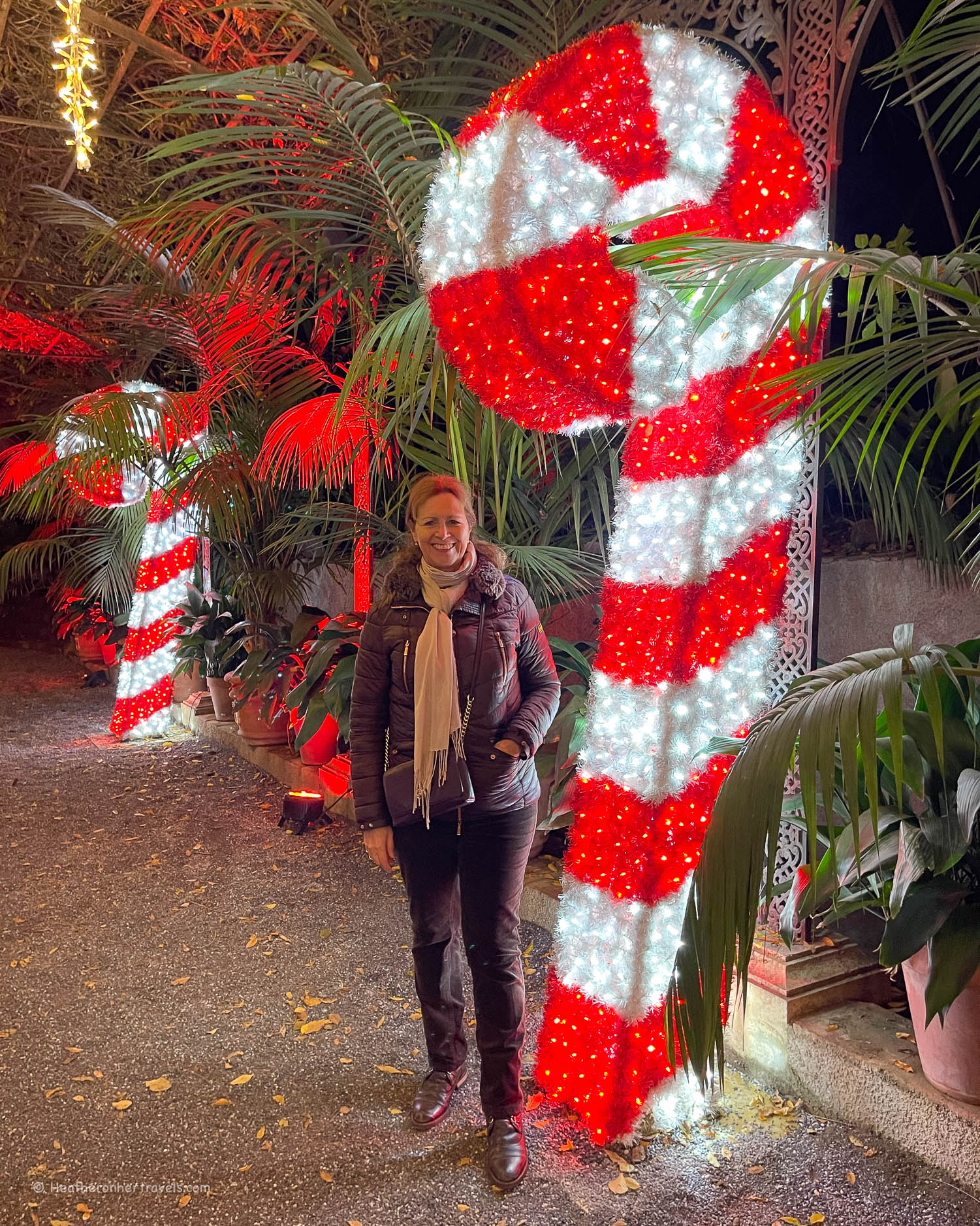 Light Trail at the Botanical Garden in Malaga Spain © Heatheronhertravels.com