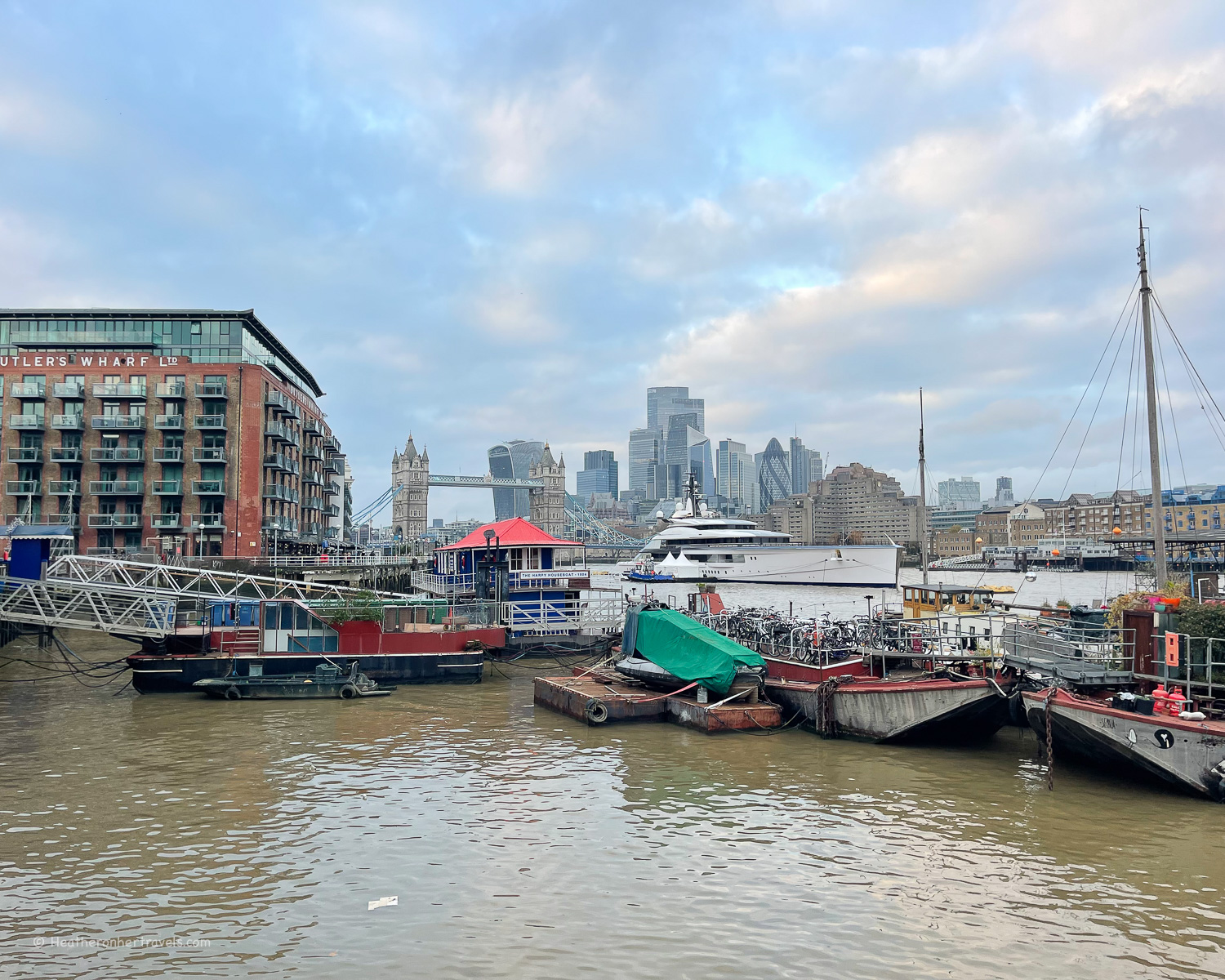 Bermondsey on the Thames Path National Trail © Heatheronhertravels.com