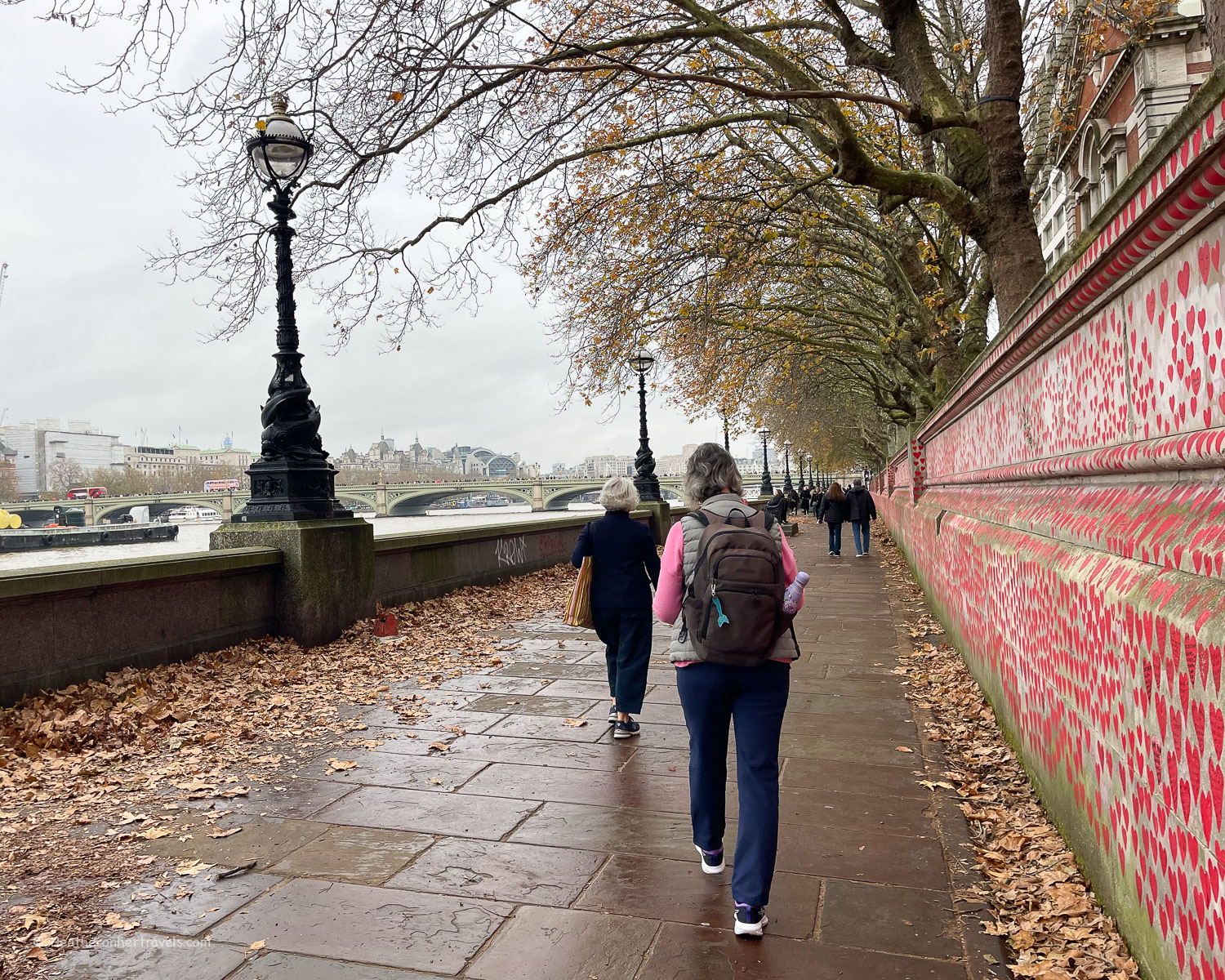 Covid Memorial South Bank - Thames Path National Trail © Heatheronhertravels.com