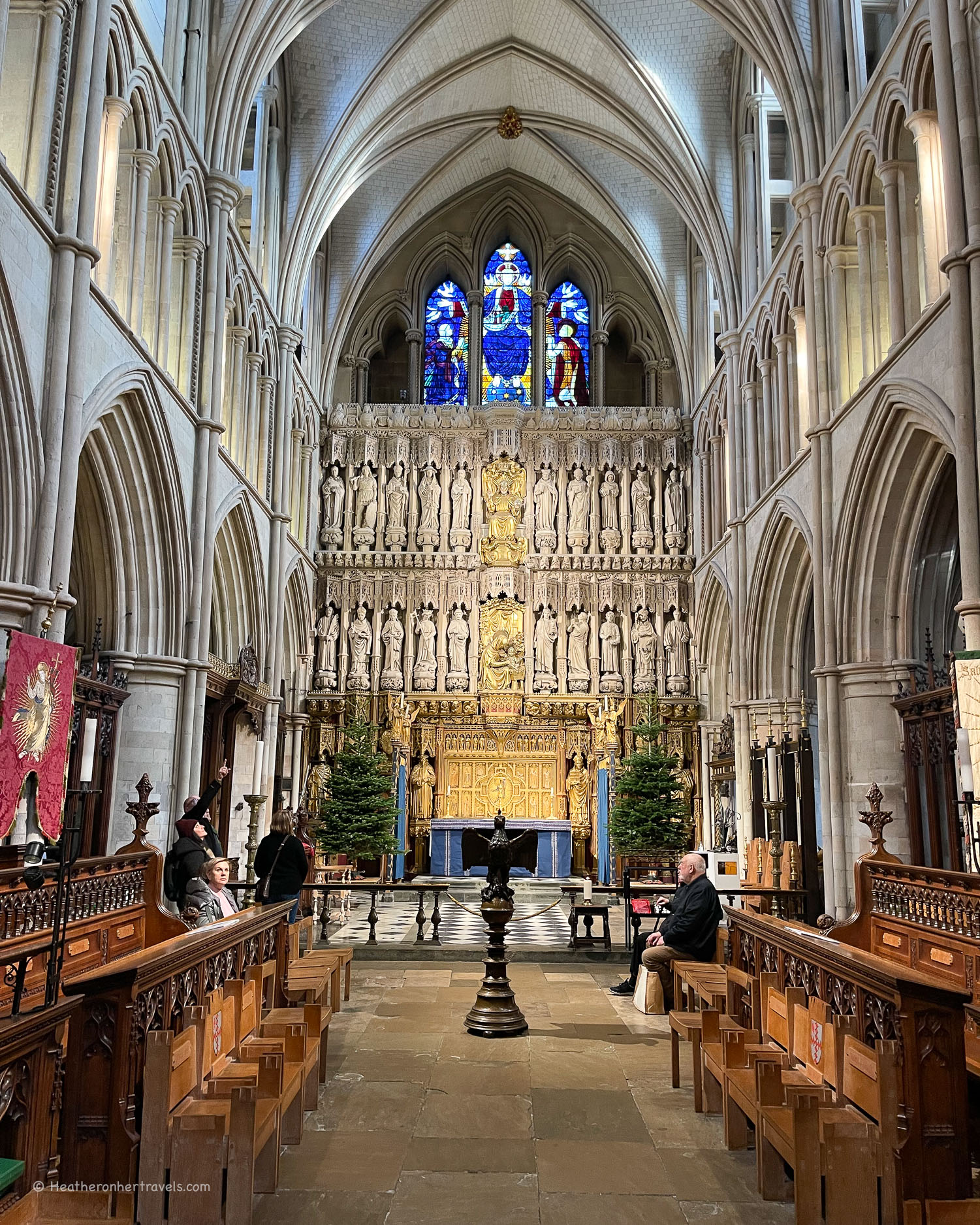 Southwark Cathedral on the Thames Path National Trail © Heatheronhertravels.com