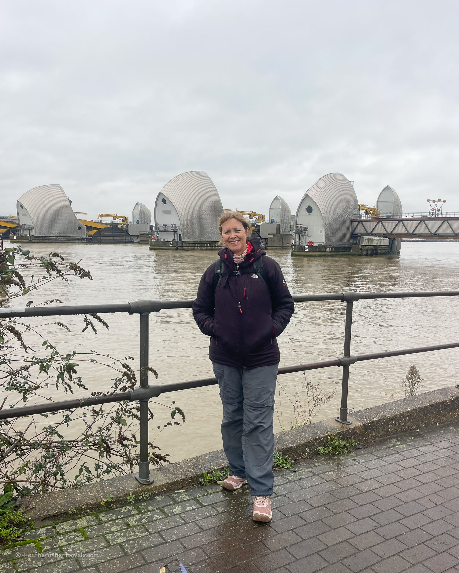 Thames Barrier on the Thames Path National Trail © Heatheronhertravels.com